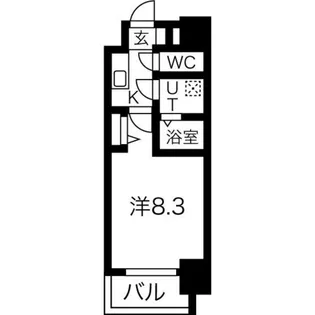 プランドール江戸堀レジデンス【10階】の間取り