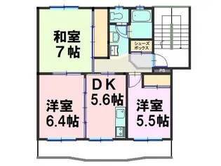ローレルマンション斉木 B棟【1階】の間取り