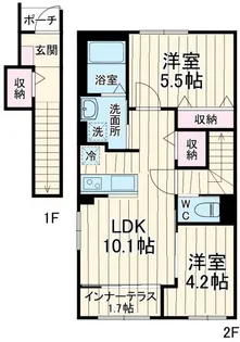 ベルウッド III【2階】の間取り