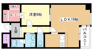 ロアール豊中【2階】の間取り