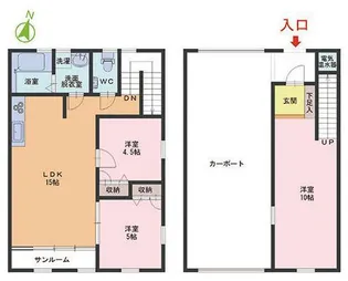 テラスハウスS【1階】の間取り
