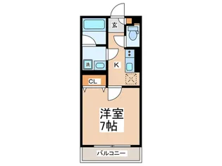 リベルタ新宿【1階】の間取り