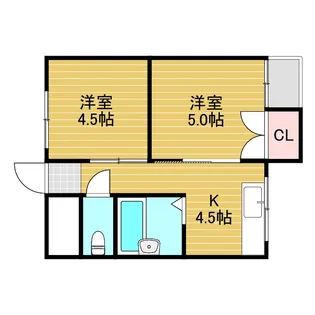 JIRO淡路【2階】の間取り
