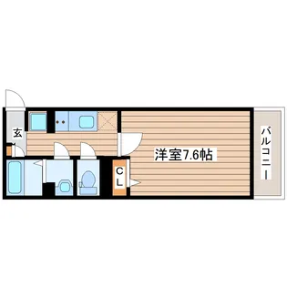 アーバンハイツ定禅寺【4階】の間取り