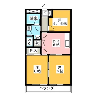 コーポロイヤル【1階】の間取り