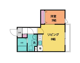 メリディアン利府加瀬 弐番館【3階】の間取り