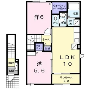 ブロッサム【2階】の間取り