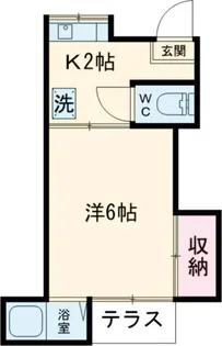 第二早川コーポ【1階】の間取り