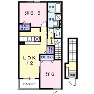 グレイスフル2【2階】の間取り