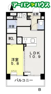 アリビオ高柳【5階】の間取り