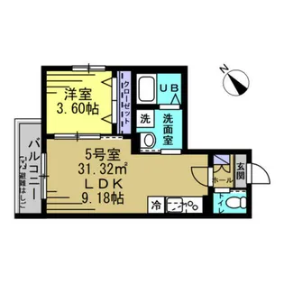 グランパラディソ【2階】の間取り