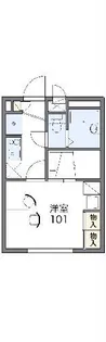 レオパレス綿新【3階】の間取り