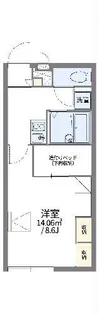 レオパレスHANAEI【1階】の間取り