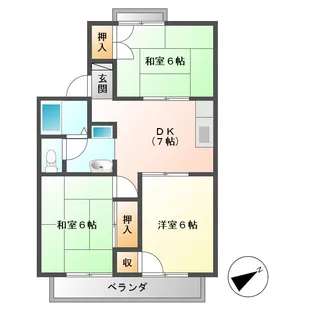 ジョリメゾンセジュール【2階】の間取り