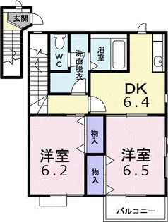 セントラルHAGA【2階】の間取り