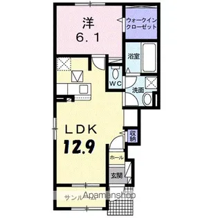 プランドールI【1階】の間取り