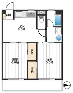 ウインテラス【1階】の間取り
