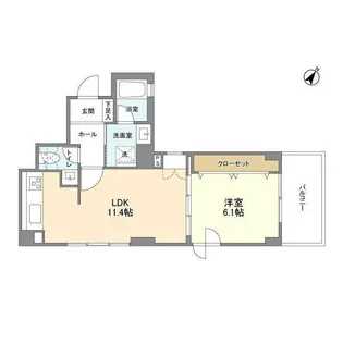 DeLCCS水天宮前【3階】の間取り