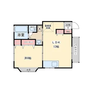 パルコート泉【1階】の間取り