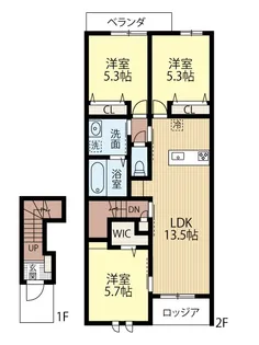 ファミオ【2階】の間取り