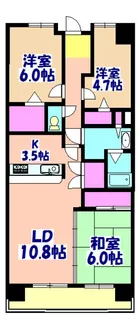 白井ロジュマン【11階】の間取り