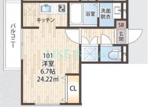 グラン海神【1階】の間取り