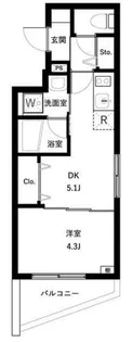 WHARF板橋本町【2階】の間取り