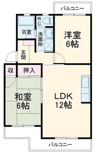 アーバンライフYUI【1階】の間取り