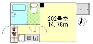 シャンテ四ツ木駅前【2階】の間取り