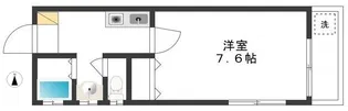 キャッスル岸【3階】の間取り