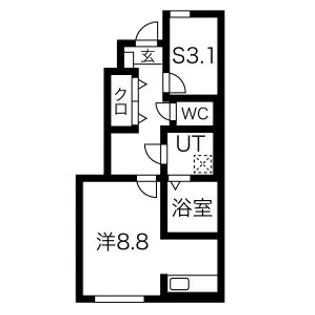 ラポール久野本【1階】の間取り