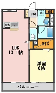 アネシス新堀【1階】の間取り