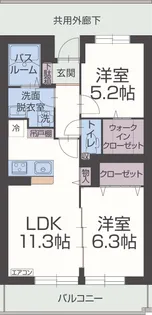 マーベラス竹原【5階】の間取り