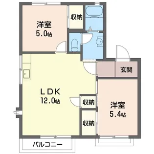 サンモールD【2階】の間取り