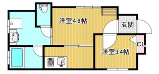 コンソラトゥール【1階】の間取り