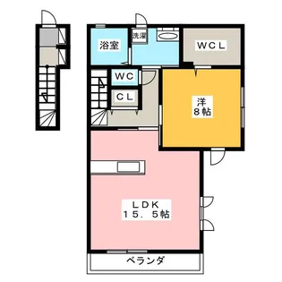 ガーデンハウスA【2階】の間取り