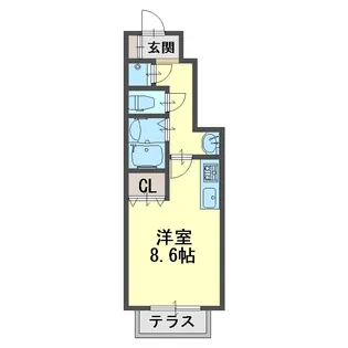 アジロガーデン【1階】の間取り