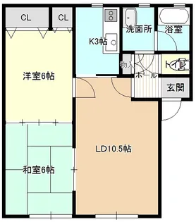 ル・クリオネ【1階】の間取り