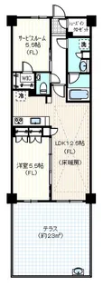パレステージ中山II【1階】の間取り