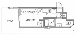 CASA BRICKS 自由が丘【1階】の間取り