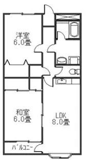 サントラップ鶴田【2階】の間取り