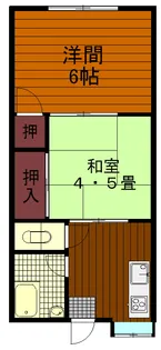 みのりハイツ【2階】の間取り