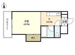 ユナイト上杉ビル【6階】の間取り