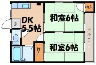 蟹原田中ビル【3階】の間取り