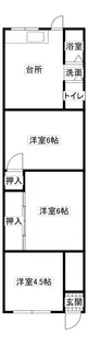 寺口マンション【1階】の間取り