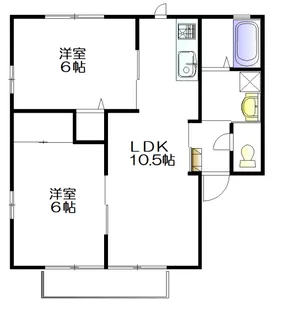 オアシスI【1階】の間取り