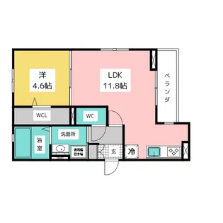 プレタクチュール中根町【3階】の間取り