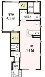 神奈川県川崎市高津区久地1【アパート】の間取り