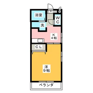 ハイツFK【1階】の間取り