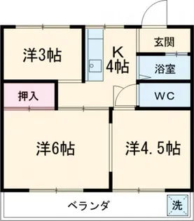 南大ハイツ【1階】の間取り